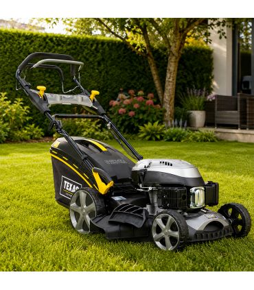 Tondeuse thermique tractée 173 cc 4,3cv, largeur de coupe de 51 cm, fonction mulching, avec pack d'accessoires - TEXAS