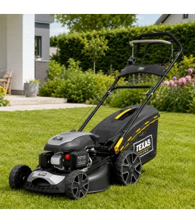 Tondeuse thermique à traction puissance 2600W, coupe mulching 46cm, 6 hauteurs de coupe - TEXAS Razor 4611TR/W