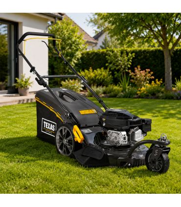Tondeuse thermique Tractéé 145cc 3 roues avec coupe mulching 46cm - TEXAS ZT4675TR/W