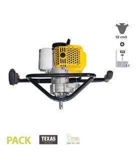 Tarière foreuse thermique 52cc TEXAS EA5300 pour 1 personne