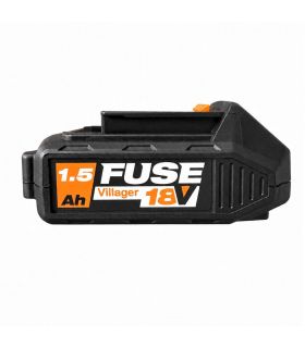 Batterie Lithium ion 18 volts 3Ah avec chargeur 2.4A Villager Fuse