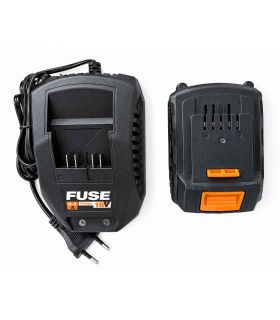 Batterie Lithium ion 18 volts 3Ah avec chargeur 2.4A Villager Fuse