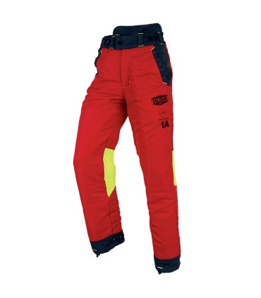 Pantalon anti-coupure Pantalon authentic cl 1 type a rouge SOLIDUR AUPARE