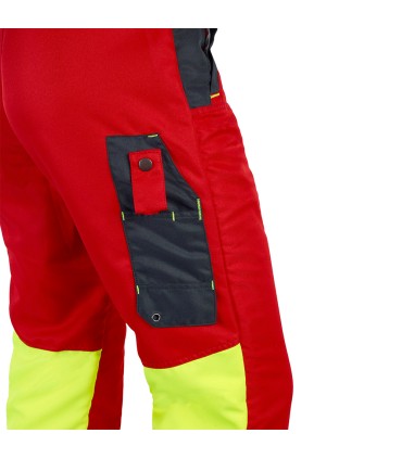 Pantalon anti-coupure Pantalon authentic cl 1 type a rouge SOLIDUR AUPARE