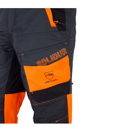 Pantalon anti-coupure Pantalon comfy gris cl1 type a SOLIDUR COPAGR