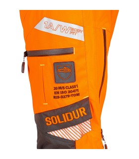 Pantalon anti-coupure Pantalon ultralight cl 1 type a femme orange hv ris-3279-tom SOLIDUR ULPFRI1A