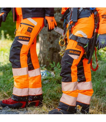 Pantalon anti-coupure Pantalon ultralight cl 1 type a femme orange hv ris-3279-tom SOLIDUR ULPFRI1A