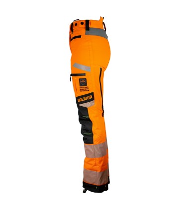 Pantalon anti-coupure Pantalon ultralight cl 1 type a femme orange hv ris-3279-tom SOLIDUR ULPFRI1A