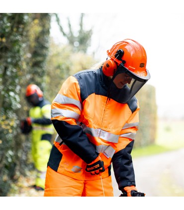 Veste anti-coupure Veste glow orange SOLIDUR HVVEOR