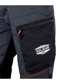 Pantalon de travail Pantalon handy gris +7cm SOLIDUR HAPA7PGR