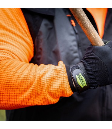 Polaire gaufree orange SOLIDUR COB