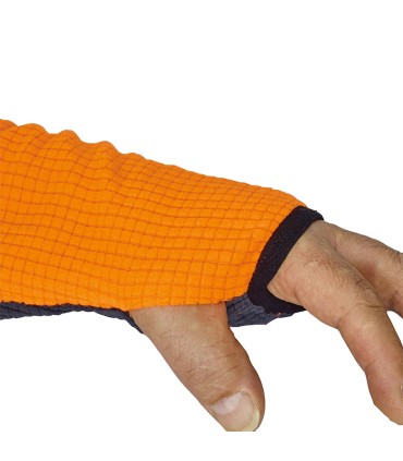 Polaire gaufree orange SOLIDUR COB