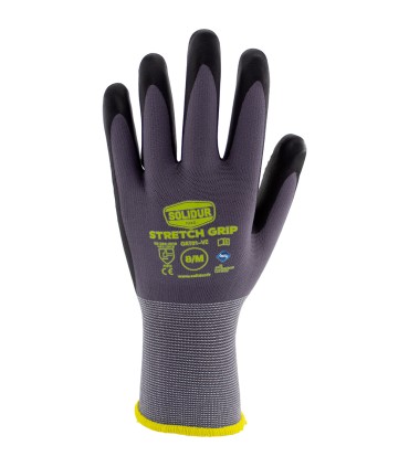 Gants de travail / manutention Gants stretch grip (par 12paires delotables) SOLIDUR GAT01