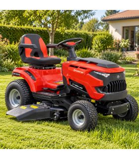 Tondeuse thermique autoportée 98 cm mulching, 452 cm³, démarrage électrique - POPSTER LT1-98SH-L452