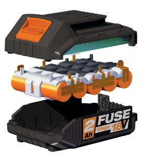 Batterie Lithium ion 18 volts 2Ah Villager Fuse