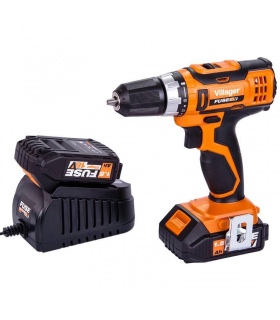 Perceuse visseuse à batterie 18v VLN 3220 Fuse Villager chargeur et 2 batteries lithium inclus Perceuse visseuse à batterie 18v VLN 3220 Fuse Villager chargeur et 2 batteries lithium inclus