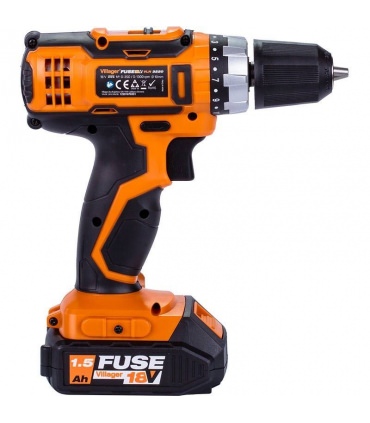 Perceuse visseuse à batterie 18v VLN 3220 Fuse Villager chargeur et 2 batteries lithium inclus