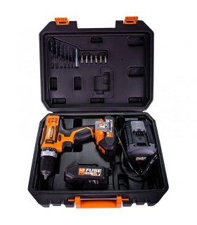 Perceuse visseuse à batterie 18v VLN 3220 Fuse Villager chargeur et 2 batteries lithium inclus Perceuse visseuse à batterie 18v VLN 3220 Fuse Villager chargeur et 2 batteries lithium inclus