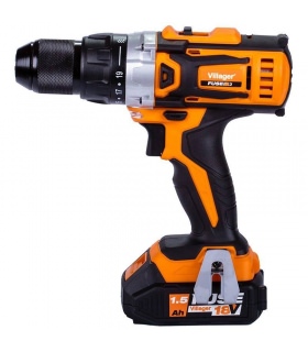 Perceuse visseuse Villager Fuse VLP 5220 avec 2 batteries 18V et chargeur inclus Perceuse visseuse Villager Fuse VLP 5220 avec 2 batteries 18V et chargeur inclus