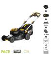 Tondeuse a gazon electrique autotractée sur batterie 58 V coupe 51cm Texas LMZ 5800TR chargeur et batterie inclus