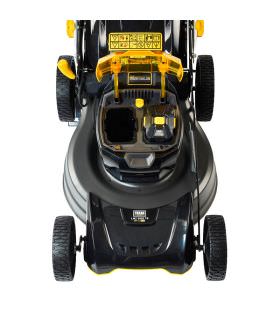 Tondeuse a gazon electrique autotractée sur batterie 58 V coupe 51cm Texas LMZ 5800TR chargeur et batterie inclus