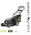 Tondeuse thermique autopropulsée 139cc 2,3cv coupe 46cm coupe mulching pack accessoires TEXAS RL460TR/W