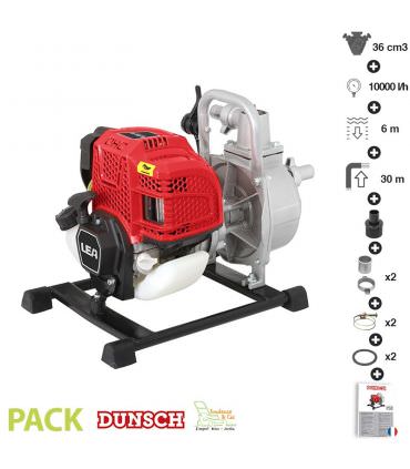 Pompe à eau thermique 4 temps 36 cm3 débit 10000 l/h LEA DU71036