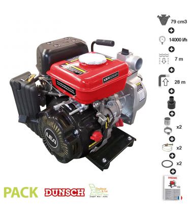 Pompe à eau thermique motopompe 4 temps 14000 l/heure LEA LE71079 79cm3 1,6cv