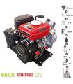 Pompe à eau thermique motopompe 4 temps 14000 l/heure LEA LE71079 79cm3 1,6cv