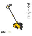Coupe dresse bordure thermique 2 temps 26cm3 poignée télescopique Texas EC2600