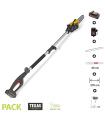 Elagueuse sans fil sur perche guide Oregon pack chargeur et batterie 18v inclus Texas Smart CS200