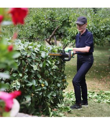 Pack taille-haies sur batterie lamier double 51cm TEXAS SMART HEDGE 200 batterie et chargeur inclus