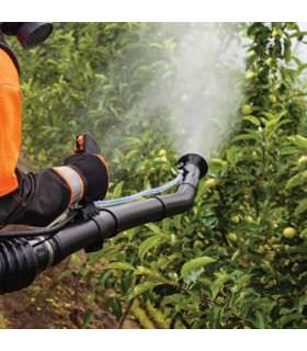 Atomiseur thermique à dos moteur 2 temps 51,7 cm3 cuve 14 litres pulvérisation 6 à 9 m Villager DM14PE