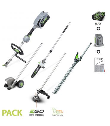 Pack outil de jardin multifonction à batterie 56v 4 en 1 Egopower