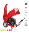 Broyeur déchiqueteur de branches 100 mm Moteur puissant 15CV  LE56420-100 LEA