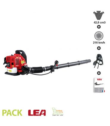 Souffleur thermique à dos 43cm3 216km/h Lea LE51428B3 harnais confort