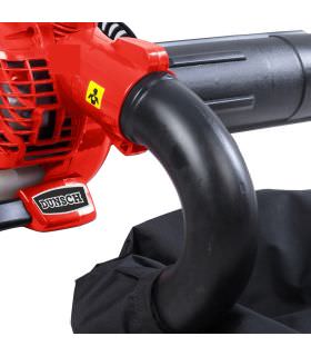 Aspirateur souffleur de feuilles thermique 25,4cc vitesse 252 km/h sac 45 litres dunsch 51254BV3