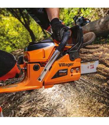 Tronçonneuse thermique 3,2cv 56cc guide 45 cm Villager VGS 560 E