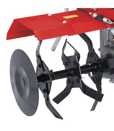 Motobineuse thermique 4 temps 5,5 cv 173 cc 6 fraises travail 60cm LEA LE41175-60W