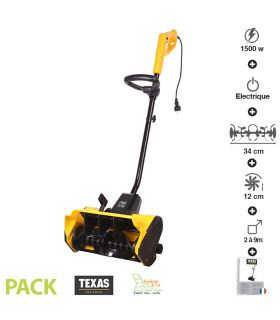 Souffleuse à neige électrique 1500W 150m3/h largeur 34cm TEXAS ST1500