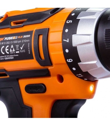 Perceuse visseuse à batterie 18v VLN 3220 Fuse Villager chargeur et 2 batteries lithium inclus