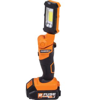 Lampe d’inspection sur batterie rechargeable électrique 18V pliante et tournante 180° avec batterie et chargeur Fuse VLN 9120.