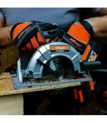 Scie circulaire sans fil 18V 165 mm avec batterie et chargeur Fuse VLN 1620 Villager