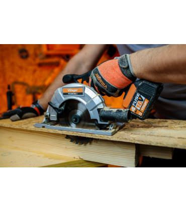 Scie circulaire sans fil 18V 165 mm avec batterie et chargeur Fuse VLN 1620 Villager
