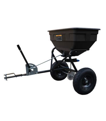 Epandeur sur roues pour tracteur tondeuse bac 60 litres projection 3m Texas