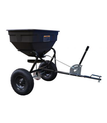 Epandeur sur roues pour tracteur tondeuse bac 60 litres projection 3m Texas
