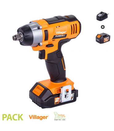 Clé à chocs électrique 18V 180Nm avec batterie et chargeur Fuse VLN 3320 Villager