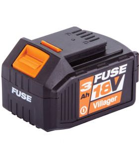 Batterie Lithium ion 18 volts 3Ah avec chargeur 1.65A Villager Fuse