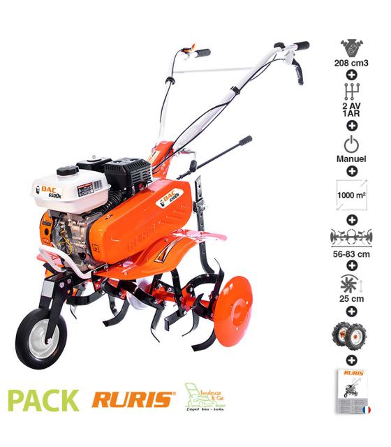 Moyeux pour motoculteur Ruris et Motobineuse T103