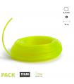 Fil pour rotofil et coupe bordure fluo rond 2,4 mm TEXAS